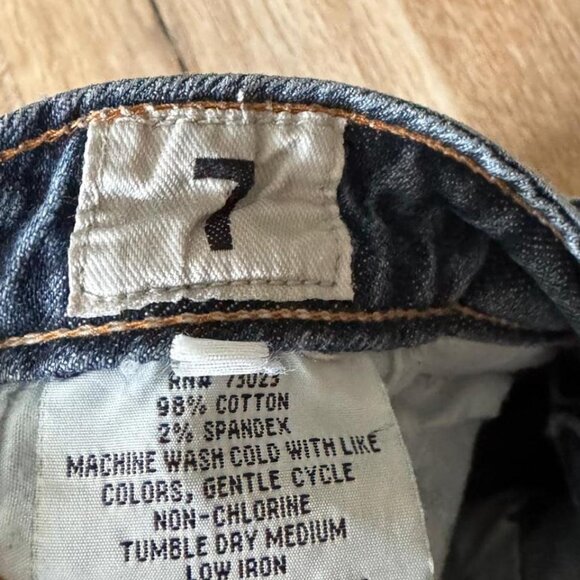 Y2K Vintage 90’s Angel Blue Jeans Low rise, flared Size 7 junior or 28 Waist - Picture 4 of 8